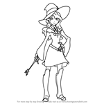 How to Draw Diana Cavendish from Little Witch Academia
