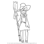 How to Draw Lotte Yanson from Little Witch Academia