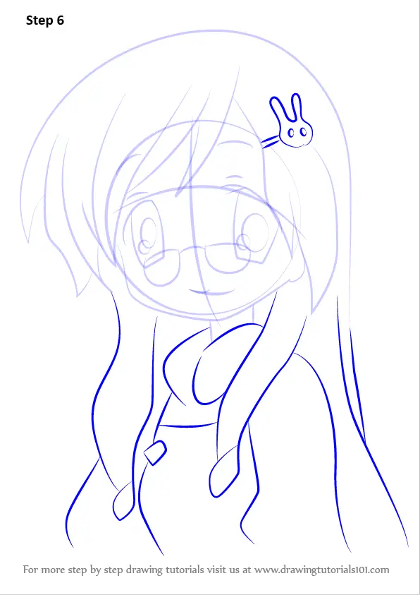 Learn How to Draw Hinata Miyakawa from Lucky Star (Lucky Star) Step by ...