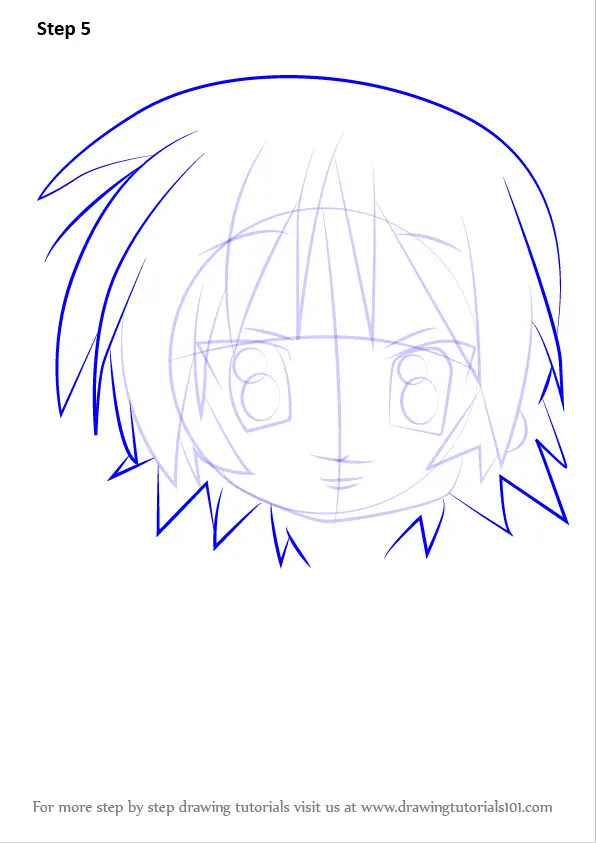 How to Draw Inori Hiiragi from Lucky Star (Lucky Star) Step by Step ...