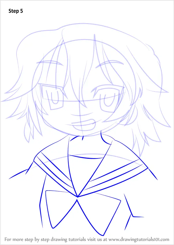 How to Draw Ko Yasaka from Lucky Star (Lucky Star) Step by Step ...