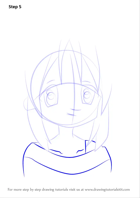 How To Draw Matsuri Hiiragi From Lucky Star (lucky Star) Step By Step 