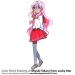 How to Draw Miyuki Takara from Lucky Star