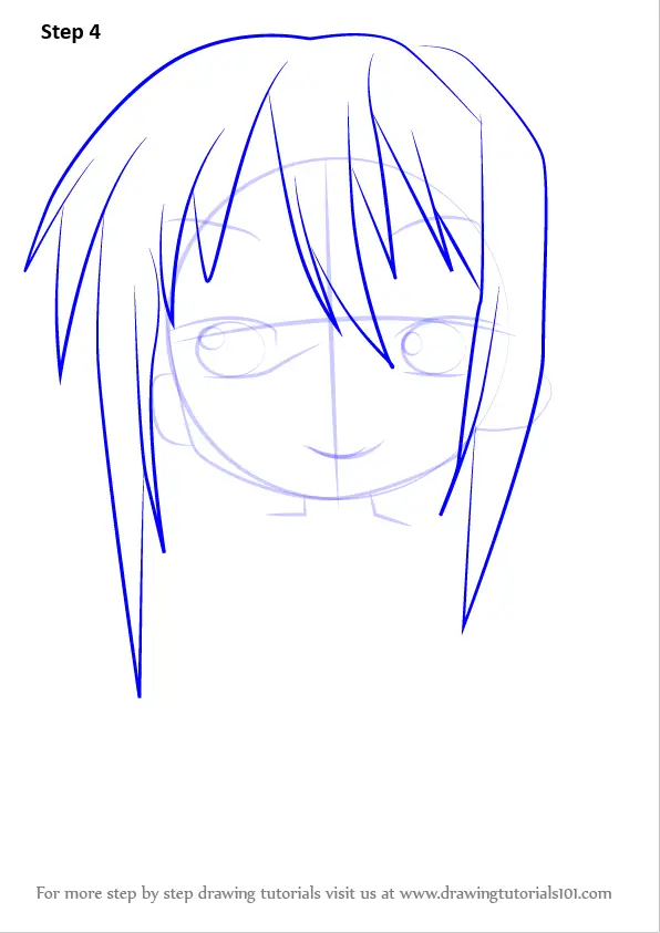 How to Draw Yamato Nagamori from Lucky Star (Lucky Star) Step by Step ...