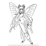 How to Draw Lanhua from Mermaid Melody