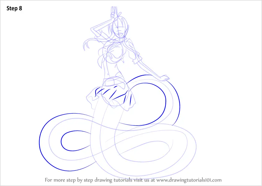 How to Draw Miia from Monster Musume (Monster Musume) Step by Step ...