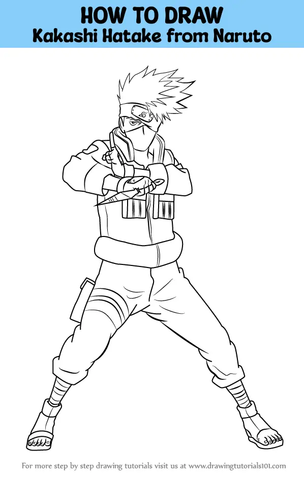 Naruto Kakashi Hatake Drawing - Drawing Skill