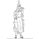 How to Draw Mei Terumi from Naruto