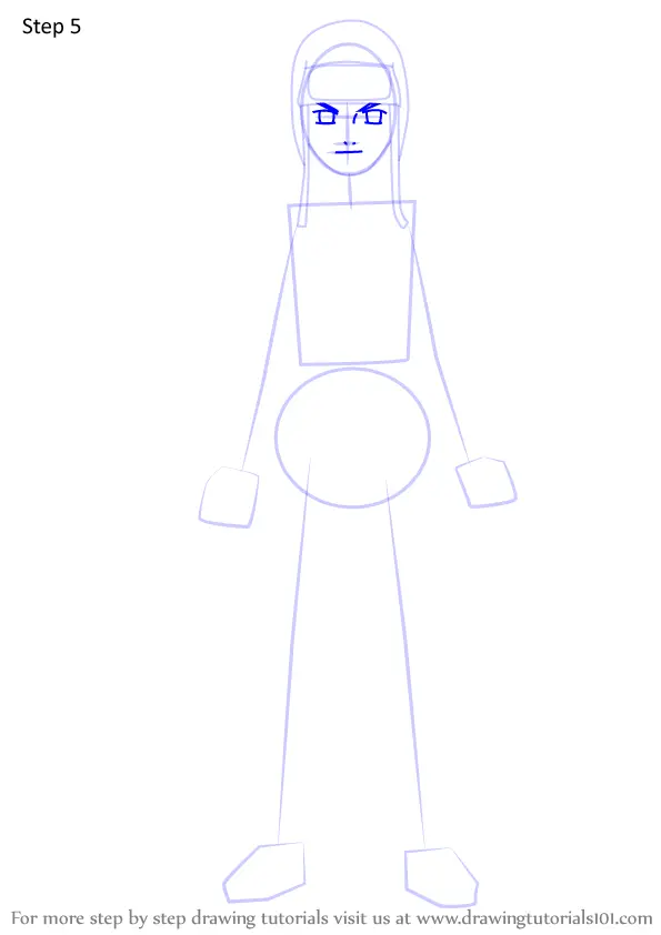 How to Draw Neji Hyuga from Naruto (Naruto) Step by Step ...