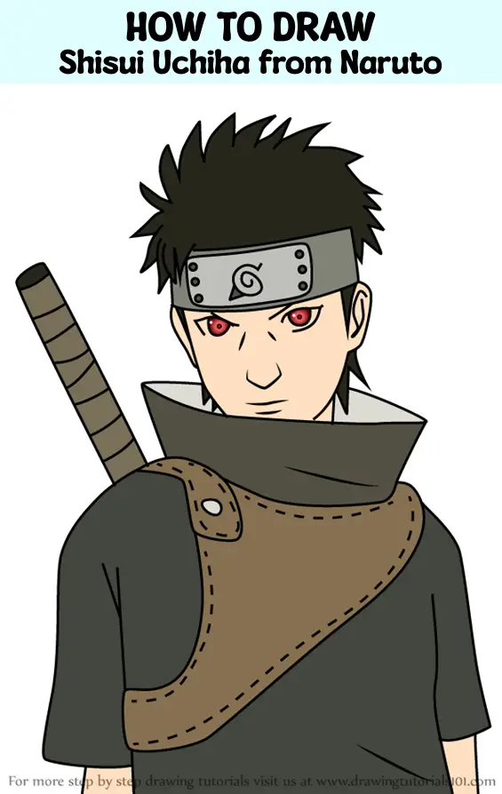 Learn How to Draw Shisui Uchiha from Naruto (Naruto) Step by Step : Drawing  Tutorials