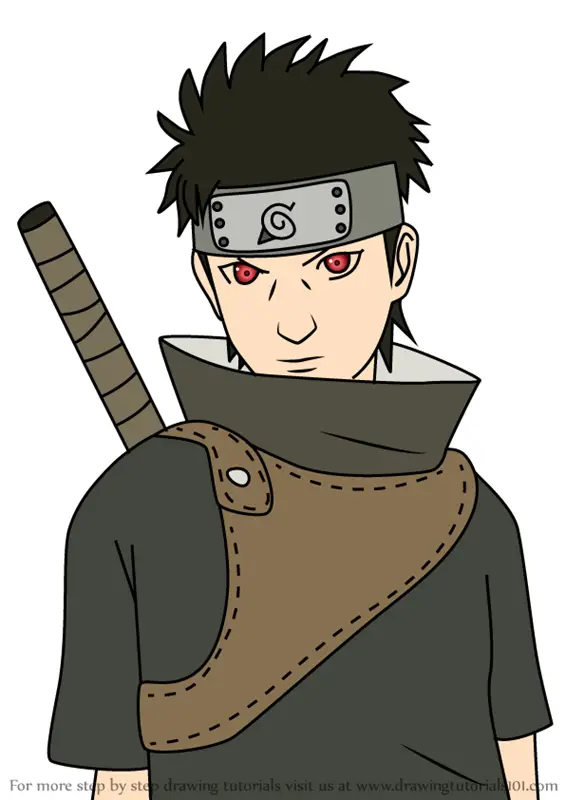 How to Draw Shisui Uchiha from Naruto - DrawingTutorials101.com