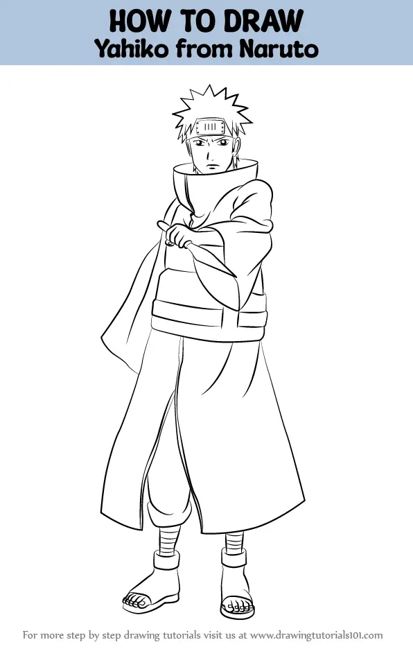 Drawing Easy Step by Step on X: Pain Yahiko - Drawing Easy Step by Step  Video:  Drawing No. 10 of the First  #NarutoChallenge. A #Naruto character will be drawn each week