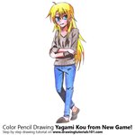 How to Draw Yagami Kou from New Game!