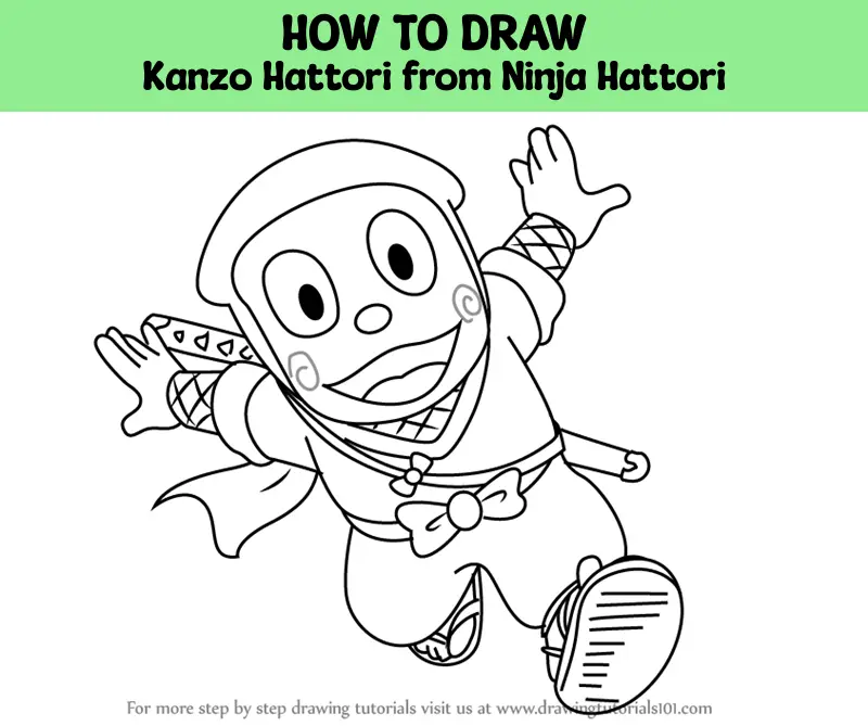 Ninja Hattori Cartoon Characters | Dance Video, Drawing Tutorial