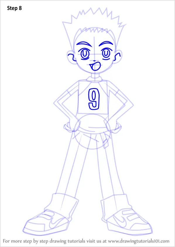 How to Draw Tetsuya Kotake from Ojamajo Doremi (Ojamajo Doremi) Step by ...