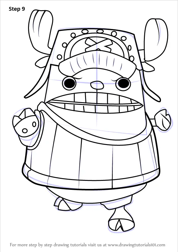 How To Draw Chopper Kung Fu Point From One Piece One Piece Step By Step