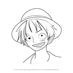 How to Draw Monkey D. Luffy from One Piece