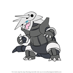 How to Draw Aggron from Pokemon