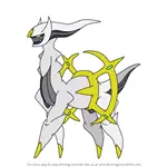 How to Draw Arceus from Pokemon