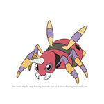 How to Draw Ariados from Pokemon