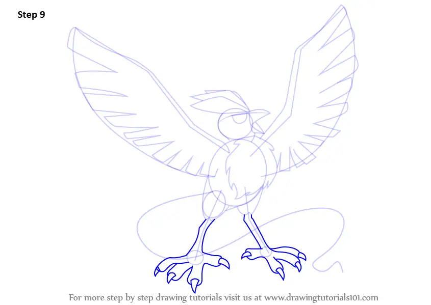 How to Draw Articuno from Pokemon (Pokemon) Step by Step ...