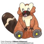 How to Draw Bibarel from Pokemon
