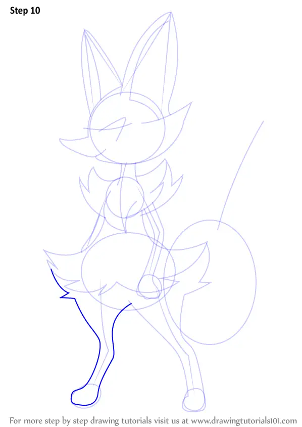 How to Draw Braixen from Pokemon (Pokemon) Step by Step ...