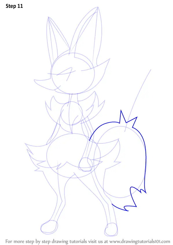 How to Draw Braixen from Pokemon (Pokemon) Step by Step ...