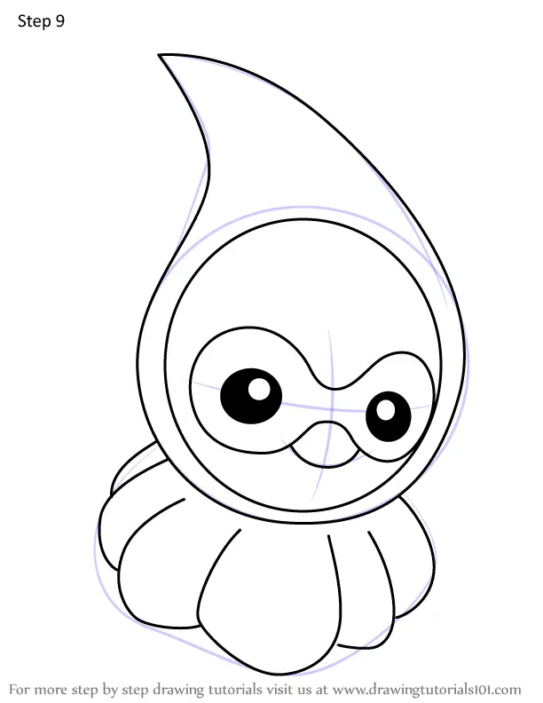 How to Draw Castform Rainy Form from Pokemon (Pokemon) Step by Step ...