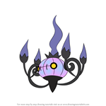 How to Draw Chandelure from Pokemon