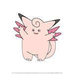 How to Draw Clefable from Pokemon