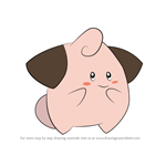 How to Draw Cleffa from Pokemon