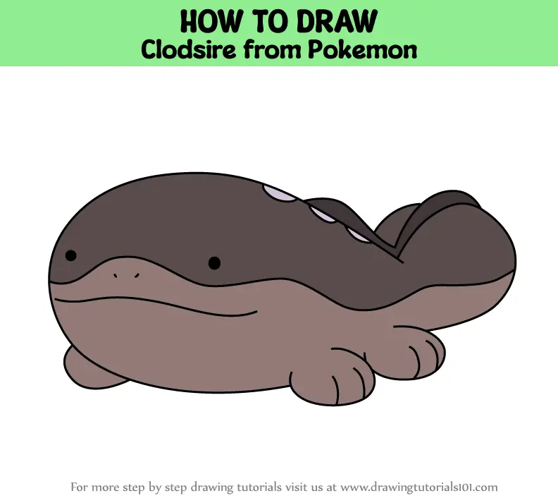 How to Draw Clodsire from Pokemon (Pokemon) Step by Step ...