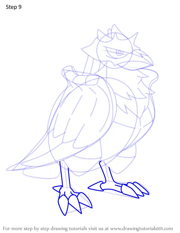 Learn How to Draw Corviknight from Pokemon (Pokemon) Step by Step