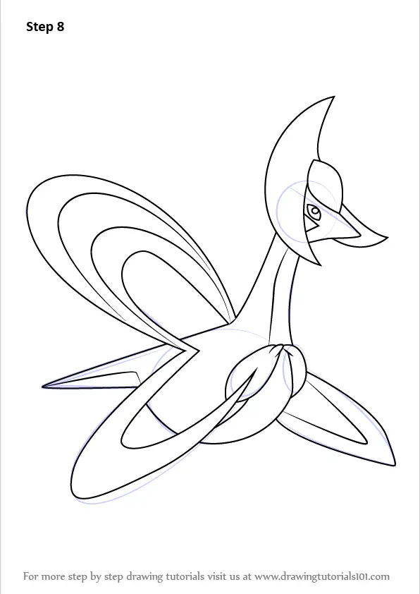 coloring pages of cresselia pokemon