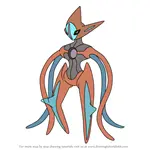 How to Draw Deoxys Attack Forme from Pokemon