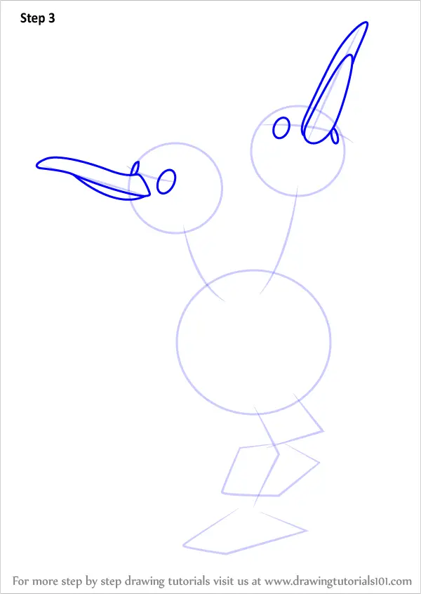 How to Draw Doduo from Pokemon (Pokemon) Step by Step ...