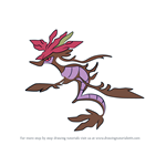 How to Draw Dragalge from Pokemon