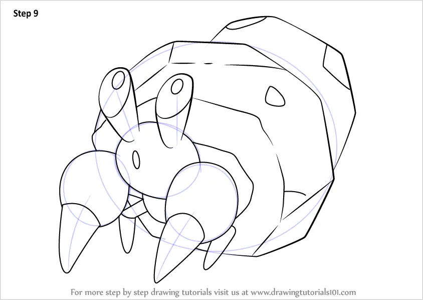 dwebble coloring pages printables pokemon