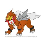 How to Draw Entei from Pokemon