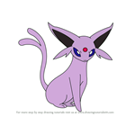 How to Draw Espeon from Pokemon