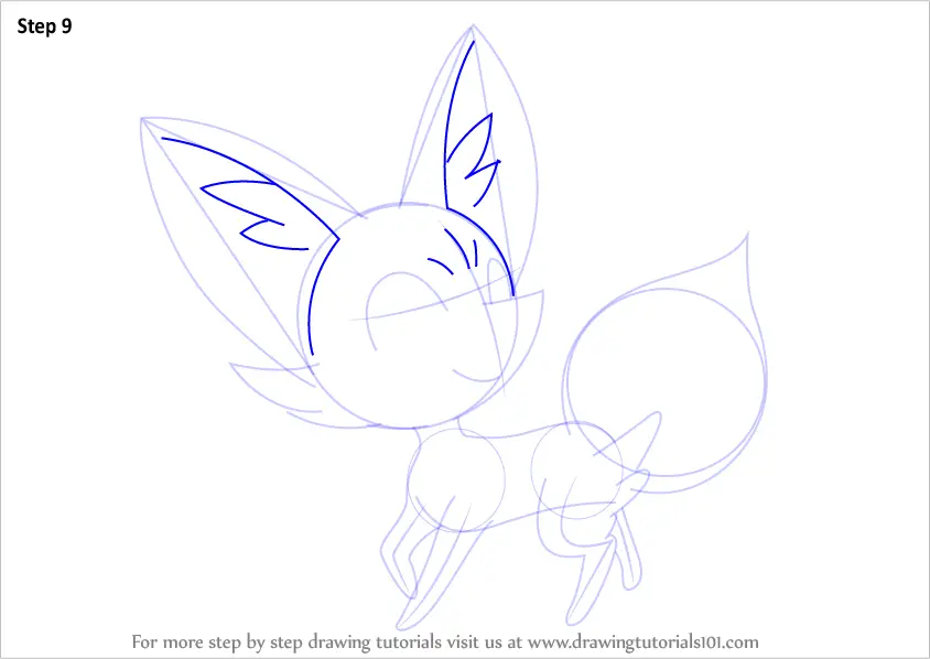 How to Draw Fennekin from Pokemon (Pokemon) Step by Step ...