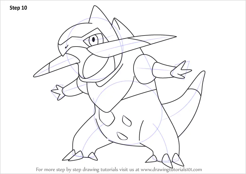 fraxure coloring pages for children pokemon