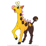 How to Draw Girafarig from Pokemon