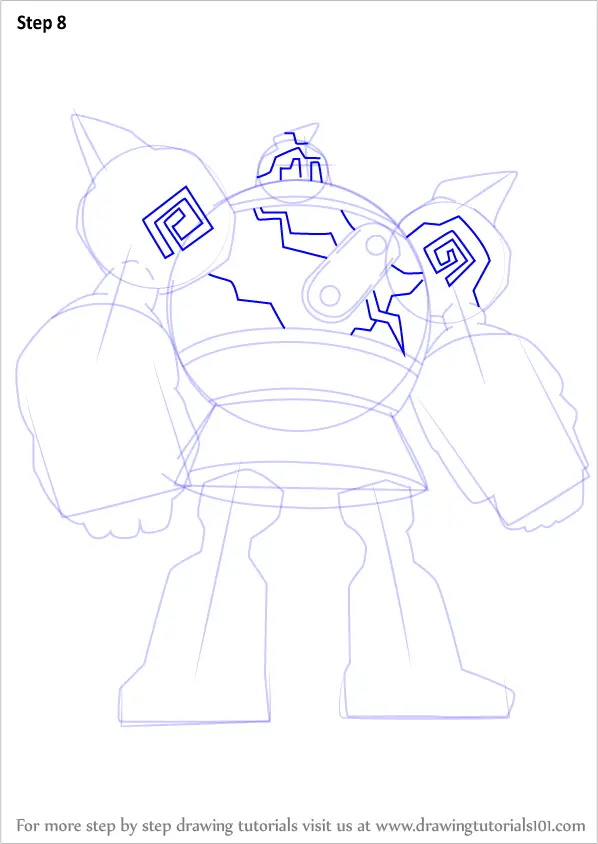 How to Draw Golurk from Pokemon (Pokemon) Step by Step