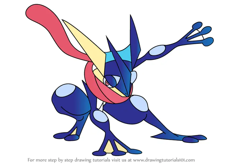 Cute How To Draw Greninja Sketch for Adult