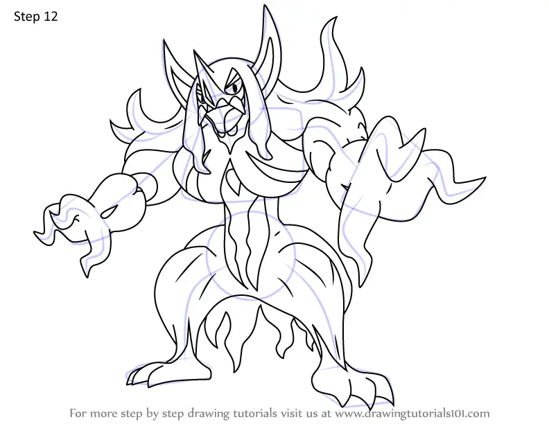 learn how to draw grimmsnarl from pokemon pokemon step by step