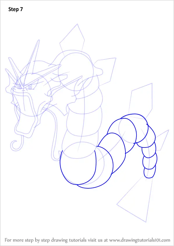 How to Draw Gyarados from Pokemon (Pokemon) Step by Step ...