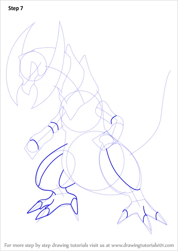 How to Draw Haxorus from Pokemon (Pokemon) Step by Step ...