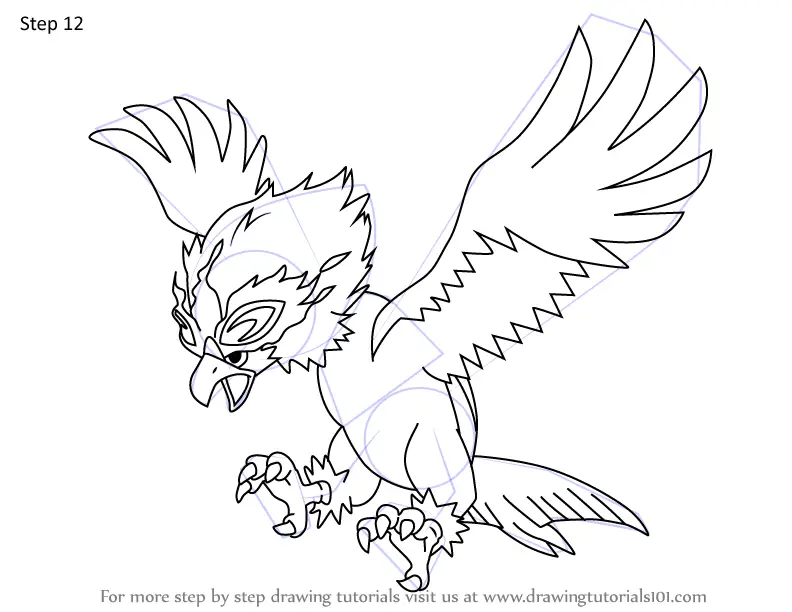 braviary coloring pages printables pokemon